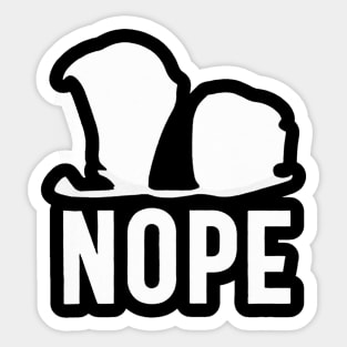 Nope Panda Sticker